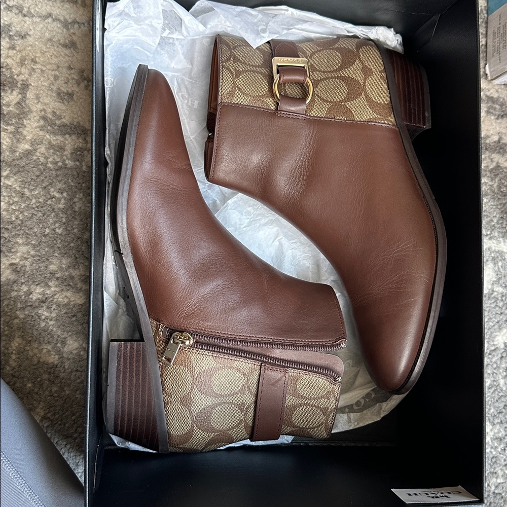 Coach Brown Ankle Boots - Picture 7 of 7